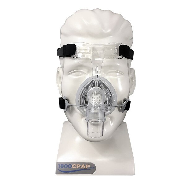 Mannequin Wearing 406 Nasal Mask